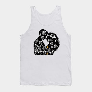 Romantic Universe Illustration Tank Top